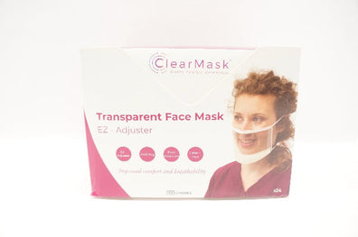 ClearMask CM001EZ Transparent Face Mask EZ-Adjuster - Box of 24